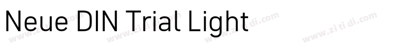 Neue DIN Trial Light字体转换